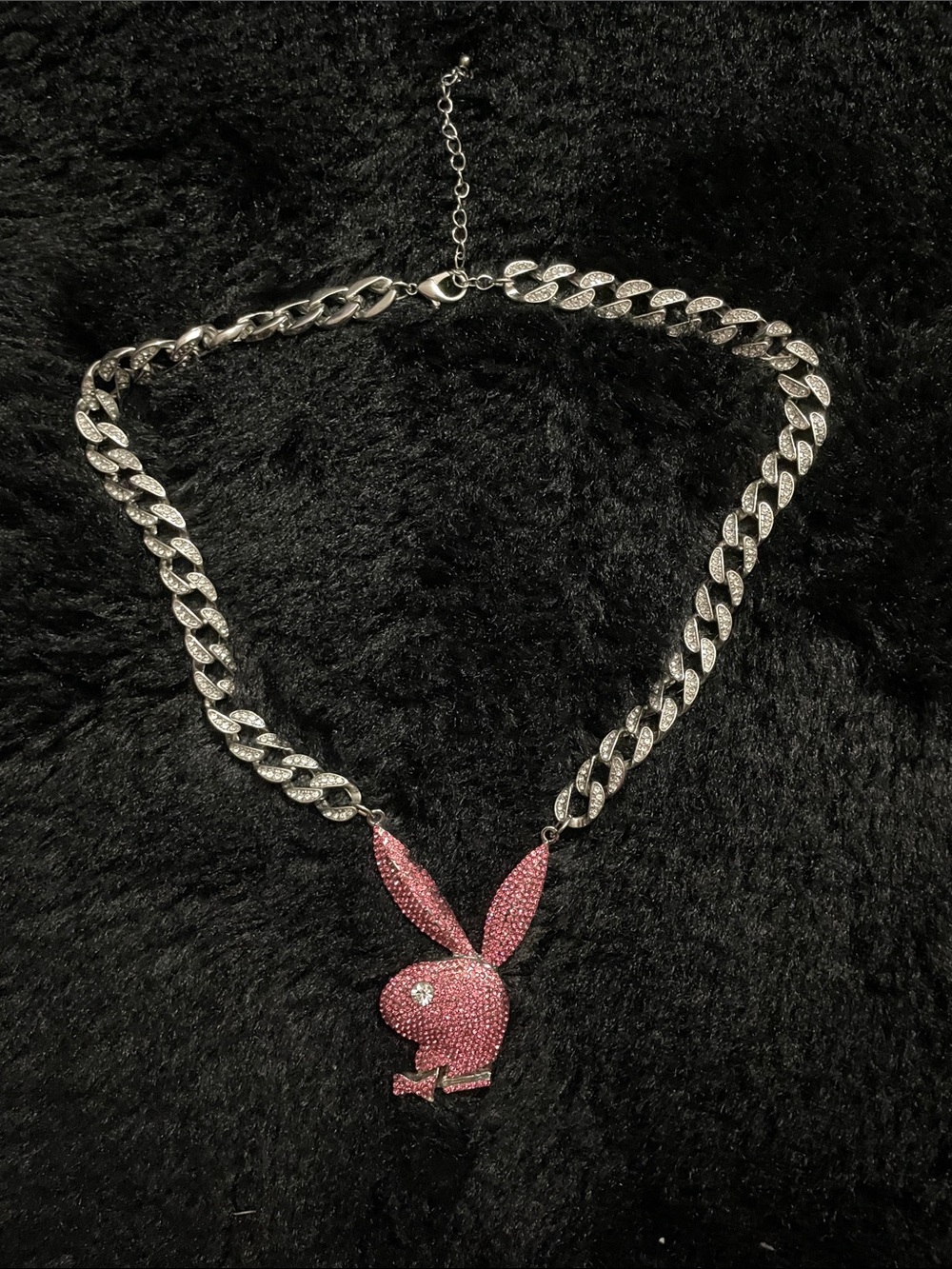 Pink playboy necklace